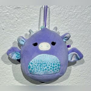 Drow the Purple Dragon Squishmallow (4-inch ornament)